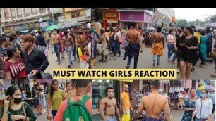 'When Fitness Freaks goes Shirtless In Public | Must Watch Girls & Public Reaction | In Kolkata'