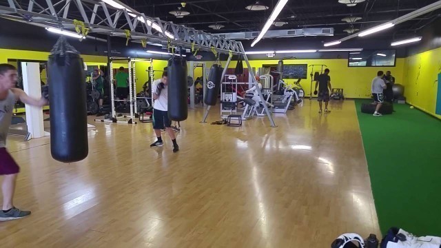 'Tuesday. Ought boxing class at the Easton Fitness Rx'