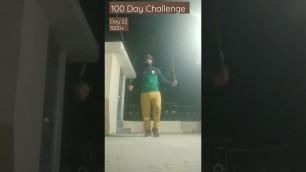 '100 Day Challenge |Day22 | 1000 Skipping #100daychallenge #fattofitchallenge #skippingforweightloss'