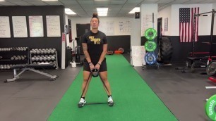 'Fitness Rx Exercise Library: Banded Kettlebell Swing'