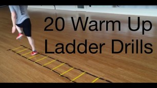 '20 Beginner to Advance Warm Up Agility Ladder Drills'