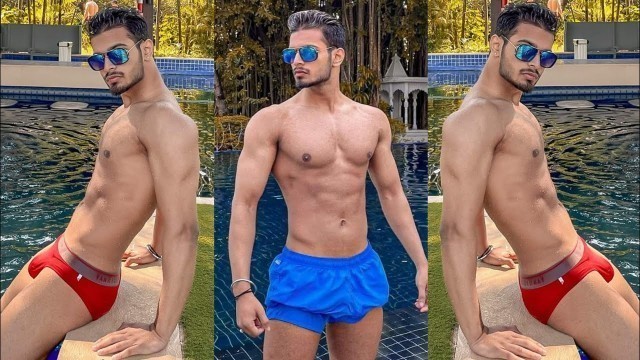 'Indian Fitness Models and Muscle Men in Swimming Pool || @KartikeyBhardwaj on Cover'