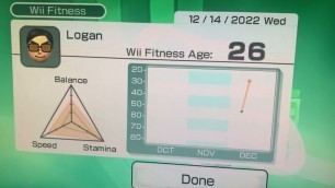 'This Is What My Wii fitness age is'