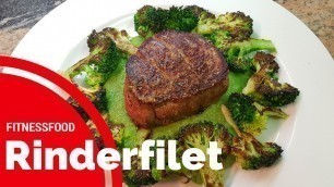 'Fitness Food Gourmet Menu \"Rinderfilet mit Brokkoli und Kartoffeln\"'