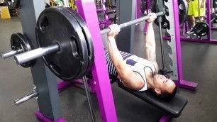 'Planet Fitness My First Time Benching 205, While Only Weighting 152 Pounds.'