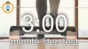 '3-minute step test timer | test aerobic fitness without the beep test!'