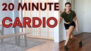 '20 Minute CARDIO WORKOUT AT HOME - Bodyweight, No Equipment (Low Impact Cardio Circuit)'