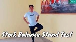 'Stork Balance Stand Test ( Physical Fitness Test- Tagalog Explanation)'
