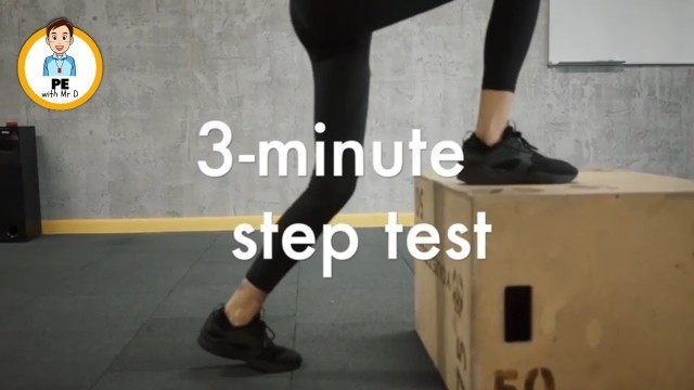 '3-minute step test timer | test aerobic fitness | with instructions & norms'