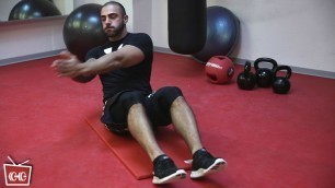 'Fitness zu Hause - Oberkörper drehen am Boden - mit Coach Seyit'