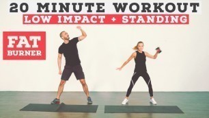 '20 MINUTE NO EQUIPMENT FROM HOME WORKOUT - LOW IMPACT!'