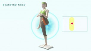'Standing Knee Pose - Yoga Exercise - Wii Fit U 1AE'