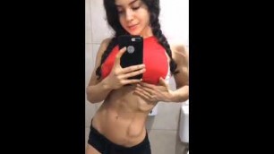 'Neeta Hot Indian Fitness Model Posing After Workout 