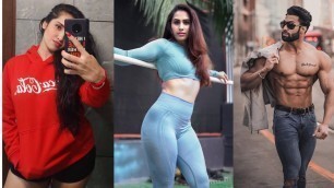 'indian fitness models| vaishali bhoir|guru mann| aditi mistry |bhuwan chauhan|sanjana in gym'