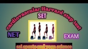 'ಹೃದಯ ರಕ್ತನಾಳದ ಸಹಿಷ್ಣುತೆ ಪರೀಕ್ಷೆHow is cardiovascular fitness measured in Harvard step test?'