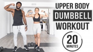 '20 Minute Upper Body Dumbbell Workout [Build Muscle & Strength]'
