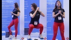 'Fitness model \'Oh Daeun\' Smart Squat performance (Spochec) [SPOEX 2019]'