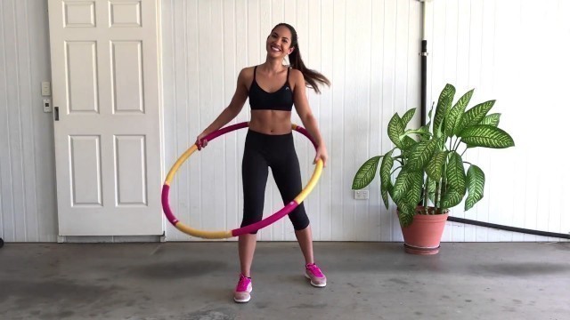 'Healthy Model Life Fitness Hula Hoop workout by Rachael Attard'
