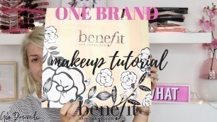 'ONE BRAND MAKEUP TUTORIAL: BENEFIT COSMETICS & GIVEAWAY(CLOSED!!) || GIO DREVELI ||'