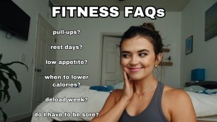 'FITNESS FAQs | Answering YOUR Fitness Qs! | Dropping Calories, Deload Week, Soreness, and More!'