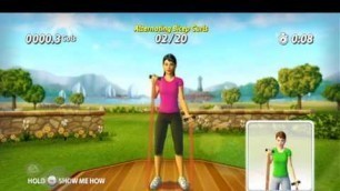 'EA Active exercise video game features resistance band for Nintendo Wii - gym fun fitness program'