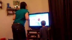 'Sam Does Wii Wiggle on Wii Fitness!'