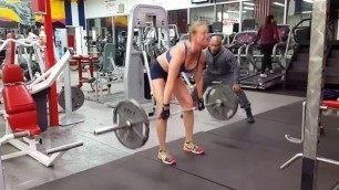 '2 Legit 2 Quit Fitness over 50yrs young \"Suzanne\" Training Back \"Deadlifts\"'