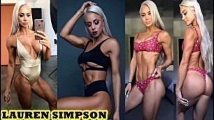 'Lauren Simpson - WBFF PRO 2018 / All Exercises To The Top !!'