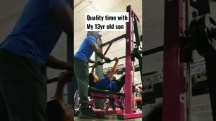 '#fatherandson #Fatherhood #gym #workout #exercise #chest #planetfitness #family #newmusic'