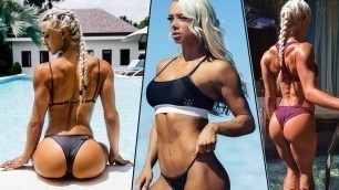 'WBFF PRO LAUREN SIMPSON | Fantastic Body, BOOTY Workout, Spine-Thighs-Legs Exercises!'