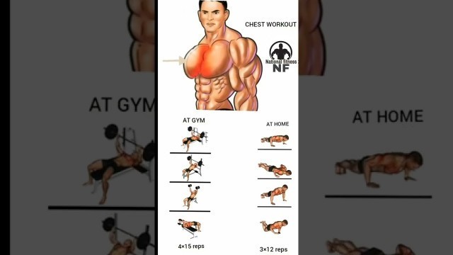 'National fitness 2 chest workout at gym#chest#shorts#gym'
