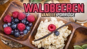 'Waldbeeren Vanille Porridge Rezept mit Wasser | Fitness Rezepte zum Abnehmen und Muskelaufbau'