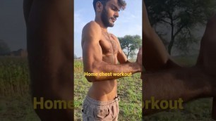 'Home chest workout #shorts #bodybuliding #jymlover #viral'