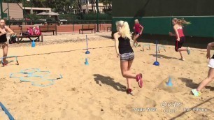 'Fitness on sand. Tennis camp Greece may 2015'