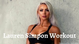 'Female Fitness Lauren Simpson workout Motivation | bodybuilders | Bikini workout gym | motivation |'
