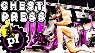 'HOW TO DO THE CHEST PRESS MACHINE AT PLANET FITNESS! (IN-DEPTH TUTORIAL)'