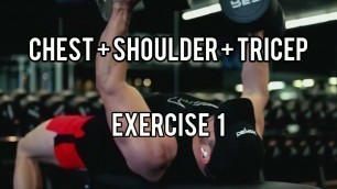 'Chest Tricep & Shoulder Perfect Workout For Gym #gymworkout #bodybuilding #chestworkout #trending'