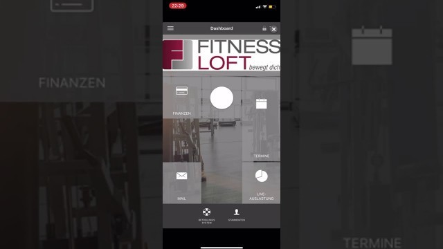 'Hallo liebe Mitglieder,  ganze easy mit der Fitness Loft App Kurse reservieren!'