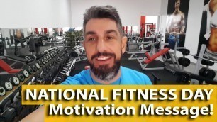 'NATIONAL FITNESS DAY Motivation Message 2020!'