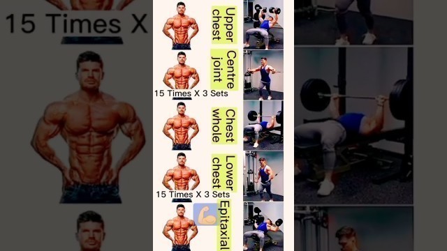 'chest workout at gym #trending #shorts best chest workout'