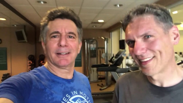 'With Gilad Janklowicz at the National Fitness Hall of Fame'