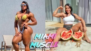 'Brazilian Quadzilla Crushes Watermelon With Her Thighs | MIAMI MUSCLE'
