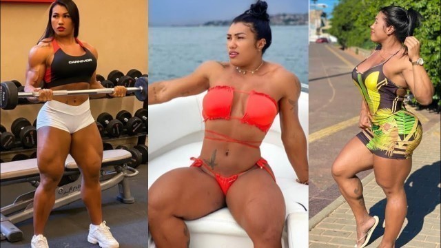 'ALESSANDRA ALVES LIMA BRAZILIAN BODYBUILDER WORKOUT FEMALE FITNESS MODEL'