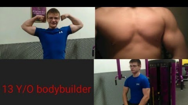 '13 Y/O bodybuilders chest workout! #chestdaydabestday'