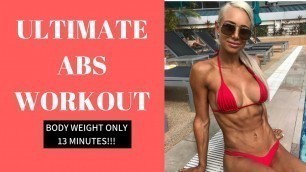 'ABS WORKOUT I Quick & body weight only! No equipment'