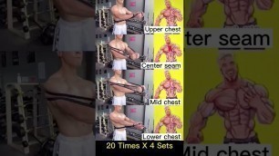 '4 Chest Exercises To Practice Everyday #shorts #exercise #chest'
