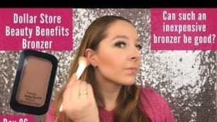 'Beauty Benefits Bronzer Review | Dollar Store | Day 86 of Trying a New Makeup Product Every Day'