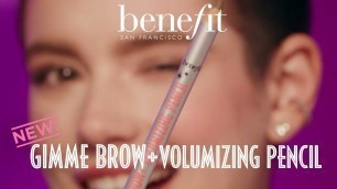 'Benefit Cosmetics Introduces Gimme Brow+ Volumizing Pencil. Shop Now!'