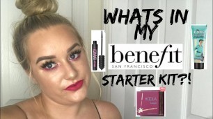 'WHATS IN MY BENEFIT COSMETICS STARTER KIT?! | AMBER HOWE'