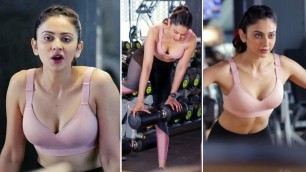 'Rakul Preet Singh super hot And Mind Blowing Gym Workout Video | Rakul Preet Latest GYM Hot | ISM'